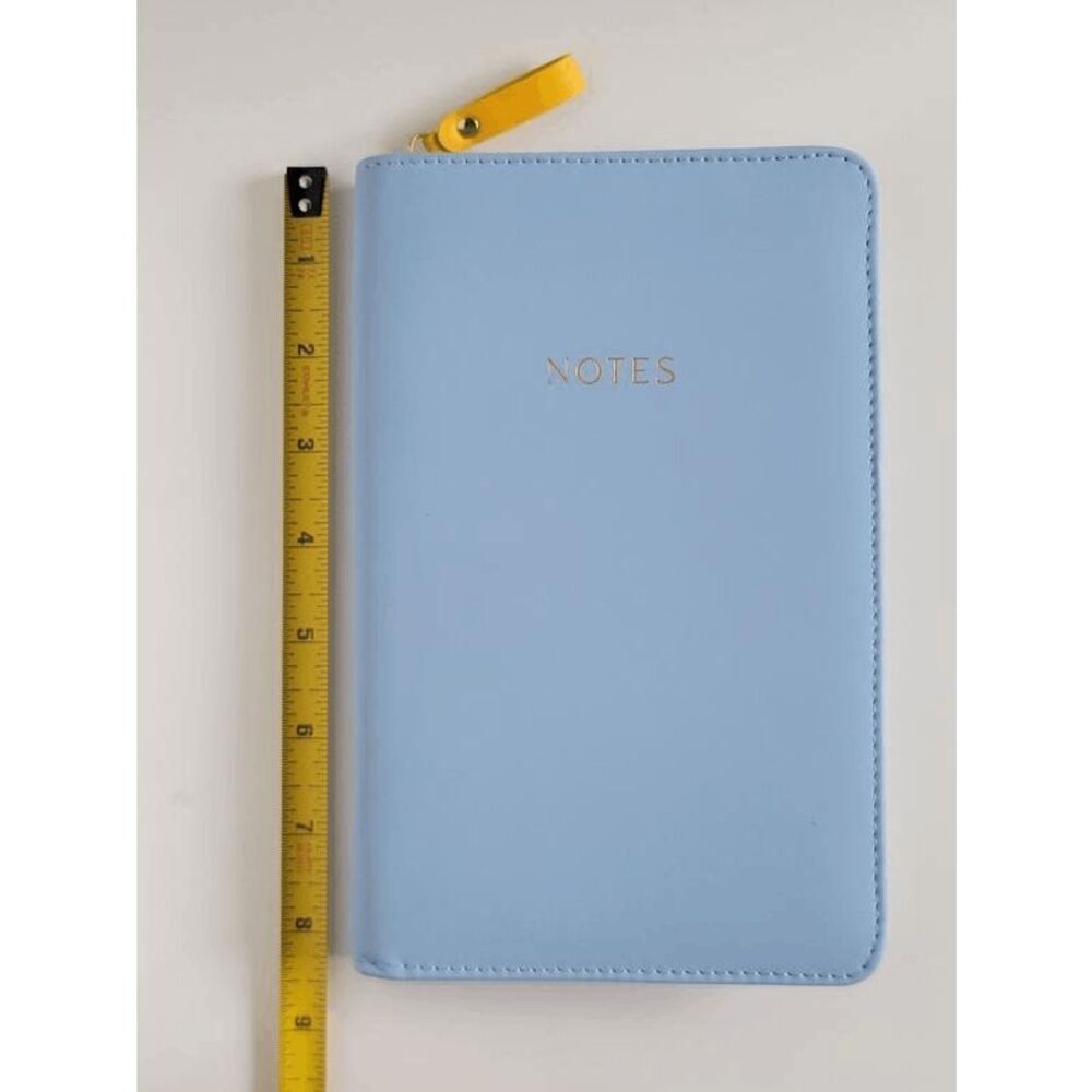 Padded Blue Zip Notes Journal - Picture 6 of 16